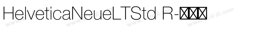 HelveticaNeueLTStd R字体转换